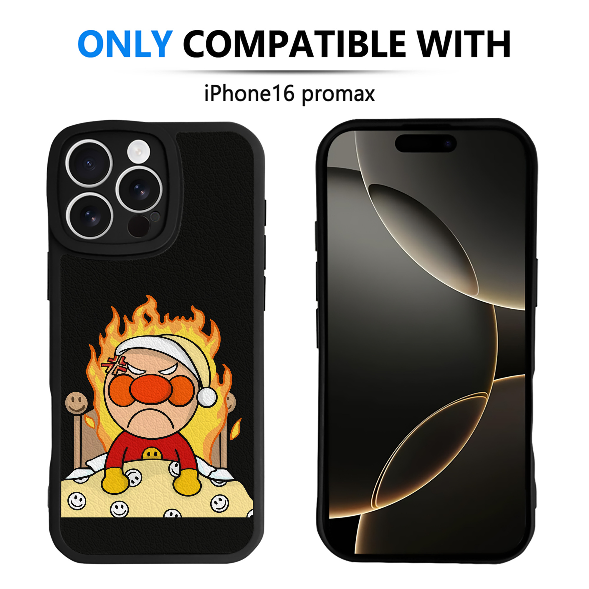 （画像用） アンパンマン Anpanman 【iPhone 16シリーズ対応】シリコンスマホケース（レザー調） 材質：シリコン